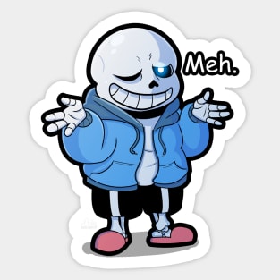 Meh Sans Sticker